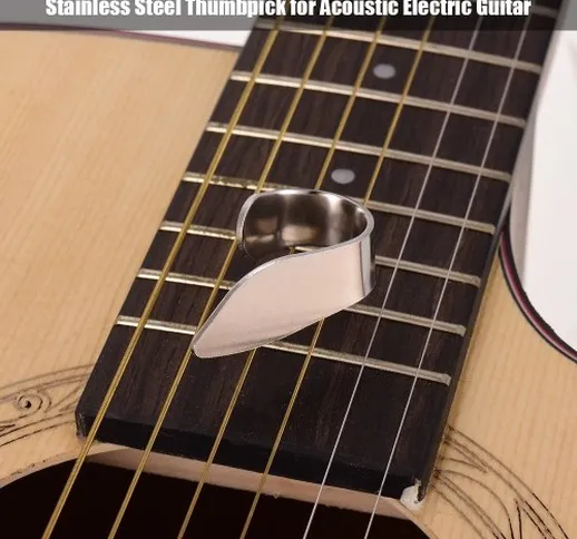 Chitarra a dito per pollice Scegli levette in acciaio inossidabile per chitarra elettrica...