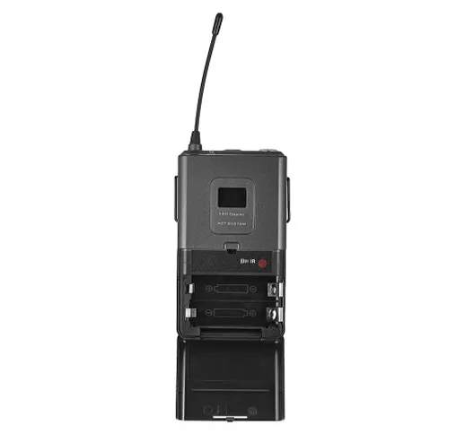 Ammoon 4T Professional Sistema di microfoni wireless UHF a 4 canali