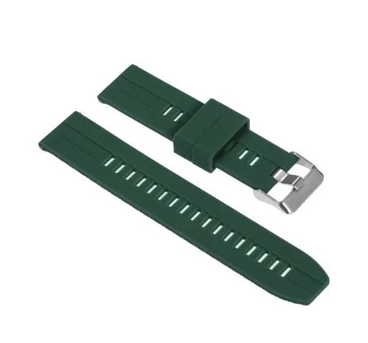 Cinturino per orologio in silicone da 22 mm Cinturino per orologio a sgancio rapido con fi...