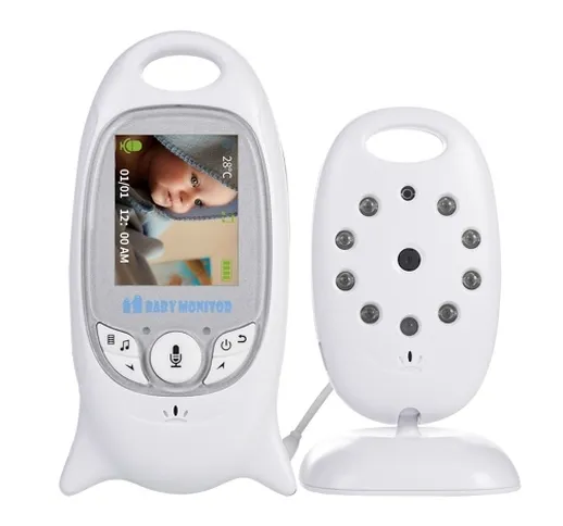 VB601 Video Baby Monitor Wireless Wifi Camera Display LCD da 2 pollici Conversazione audio...