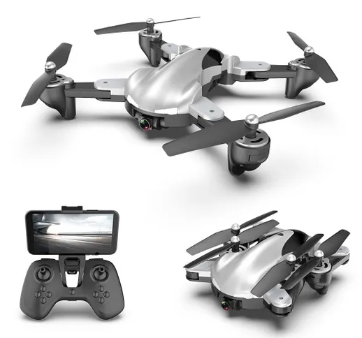 Drone RC X13S 2.4GHz con controllo APP con videocamera 4K con posizionamento ottico del fl...