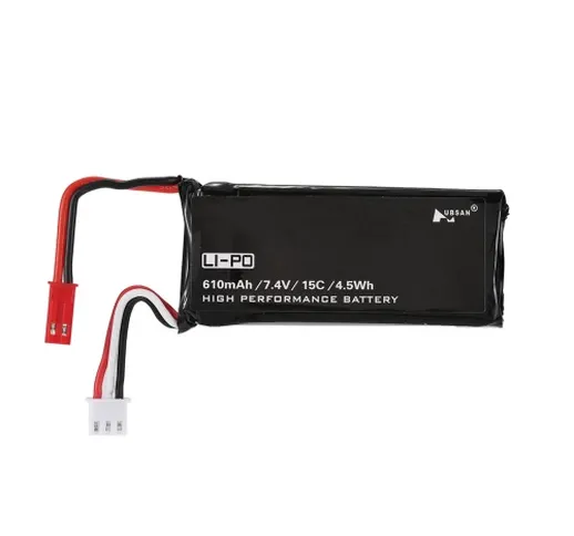 3pcs H502S-002 7.4V 15C 610mAh Lipo batterie con 3 in 1 caricabatteria per Hubsan X4 H502S...