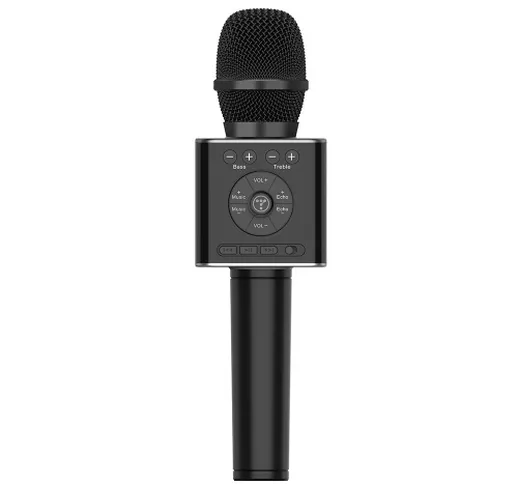 TOSING 04 Microfono Karaoke Wireless Altoparlante Bluetooth 2-in-1 Portatile Canta e Regis...