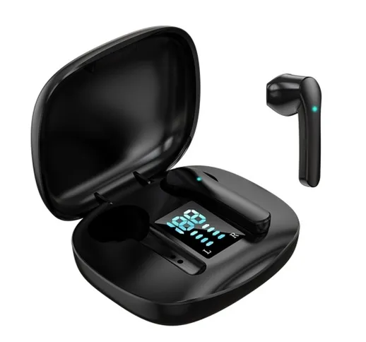 JS36 Bluetooth 5.1 TWS Earbuds True Wireless Headphones Touch Control Sport Headset Half I...