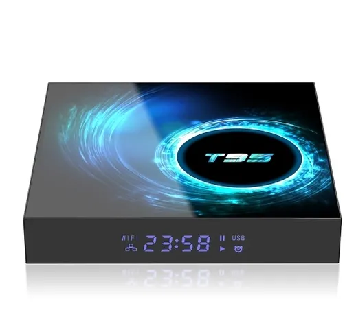 T95 Android 10.0 Smart TV Box Allwinner H616 Quad-core a 64 bit 4K Media Player