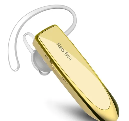 NEW BEE Auricolare Bluetooth senza fili singolo Auricolare con cancellazione del rumore Mi...