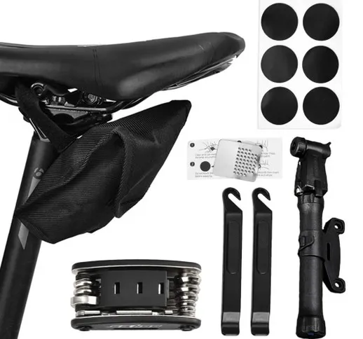 Kit di strumenti di riparazione portatile per mountain bike Riparazione di biciclette per...