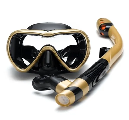 Set boccaglio a tenuta stagna Nuoto antiappannamento Occhiali da snorkeling Occhiali con r...