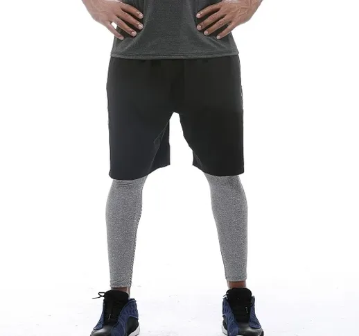 Pantaloncini sportivi da uomo Fitness Running Abbigliamento sportivo traspirante ad asciug...