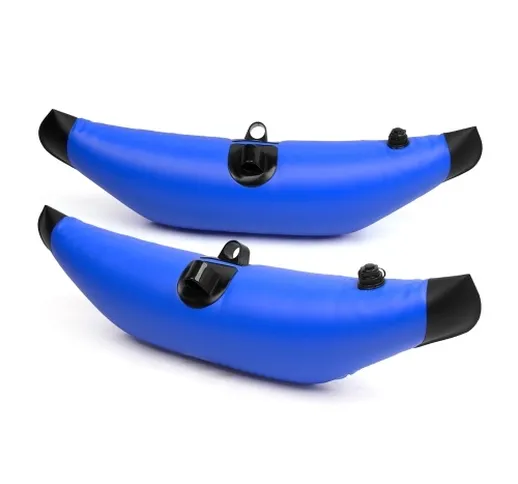 2 pz Kayak PVC Gonfiabile Outrigger Galleggiante Kayak Barca Pesca Stabilizzatore Galleggi...