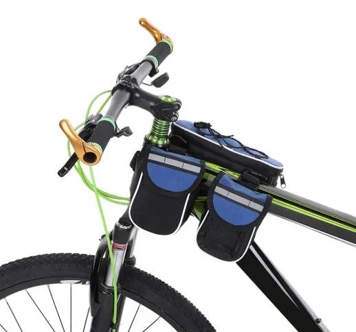 Docooler rimovibile per bicicletta frontale della montatura Borsa tubo della parte anterio...