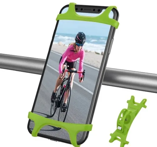 Supporto per telefono cellulare per bicicletta Supporto per telefono cellulare regolabile...