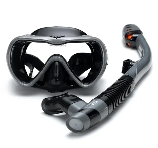 Occhialini da snorkeling da nuoto antiappannamento a prova di perdite con tubo per boccagl...