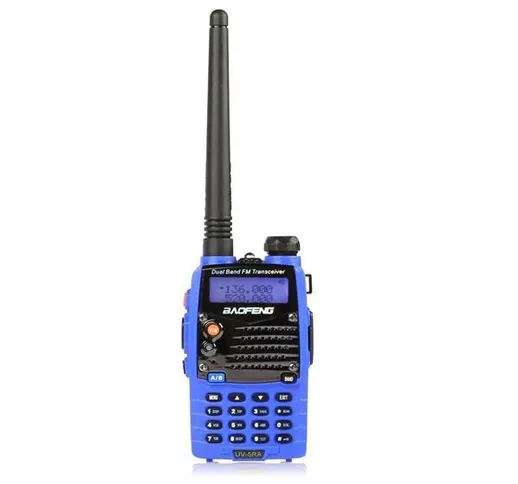 Baofeng uv-5ra radio di ricetrasmittente di computer a mano di banda doppia azzurra walkie...