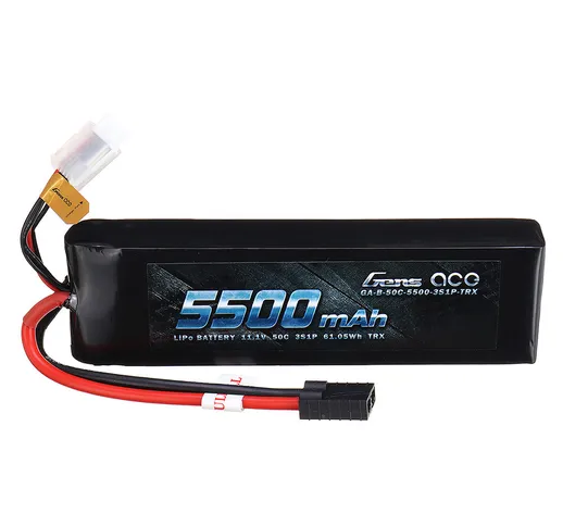 Gens ace Adventure 11.1V 5500mAh 50C 3S Lipo Batteria per auto RC