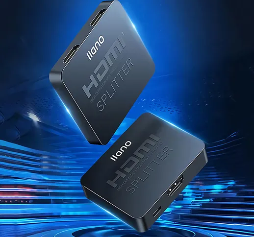 LLANO 2 In 1 Out Adattatore splitter compatibile con HDMI Switch 4K Commutatore KVM bidire...