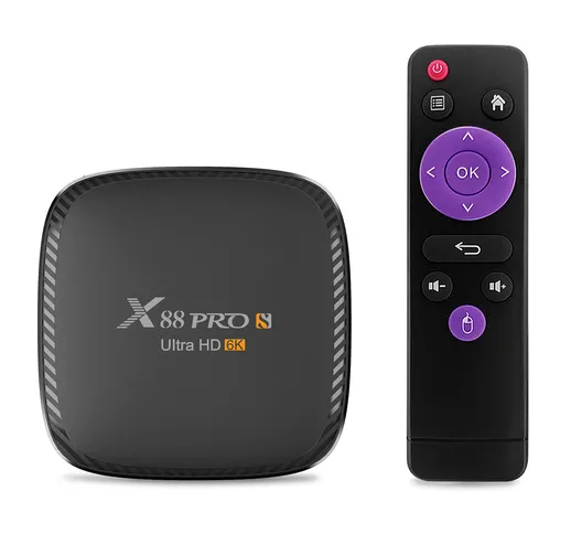 X88 PRO S Allwinner H616 4 GB RAM 128 GB ROM Bluetooth 5.0 2.4G 5G WiFi Ultra HD 6K Androi...