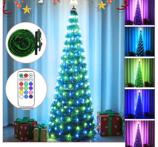 Acquista Albero Di Natale Con Stringa Di Luce Stringa Di Luce remoto Controllo LED Stringa...