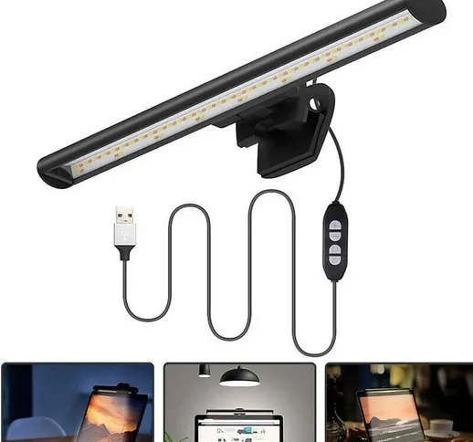 LED Screen Bar Light Monitor per computer USB Protezione per gli occhi Desk lampada Game L...