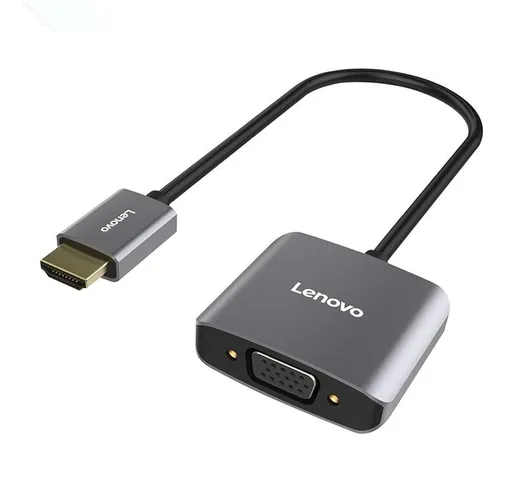 Lenovo H201 placcato in oro 1080P Adattatore da HDMI a VGA con micro USB e porta audio da...