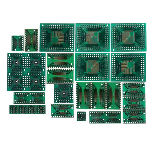 150pcs PCB Board Kit SMD Turn To DIP Adapter Converter Plate FQFP 32 44 64 80100 HTQFP QFN...