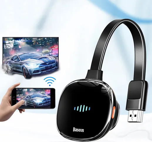 Baseus Wireless Display Dongle Wireless HDMI Adapter 4K Ultra HD 2.5G 5G Wifi Streaming Vi...