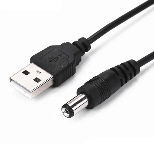 Cavo di alimentazione universale da USB a CC Adattatore 5,5 * 2,1 mm 5V Cavo di ricarica p...