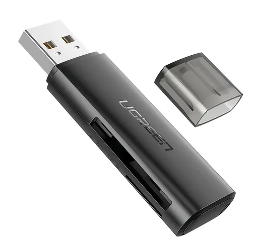 Ugreen Card Reader Adattatore scheda di memoria da USB 3.0 a SD TF per laptop Accessori Le...