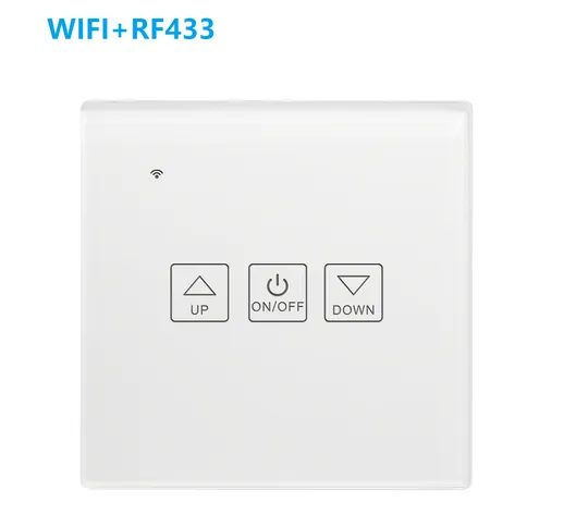 Somgoms SM-1DMWR-EU Tuya WiFi + RF433 Dimmer Switch Standard UE Smart Touch Switch compati...