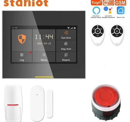 Staniot H501-2G Tuya Wireless Wifi Smart Home Security Kit antifurto compatibile con suppo...