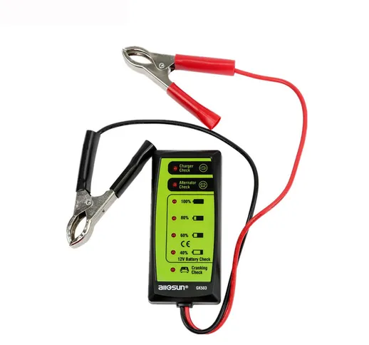 ALL SUN GK503 12V Auto Batteria Tester per caricabatterie / alternatore / Batteria Control...