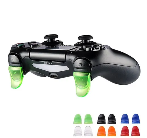 DATA FROG 1 coppia L2 R2 Pulsanti Trigger Extender Gamepad Pad per PlayStation 4 PS4/PS4 S...