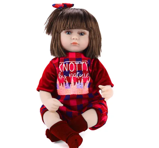 16,5 pollici realistica bambola rinato Silicone bambola neonato bambola fatta a mano regal...
