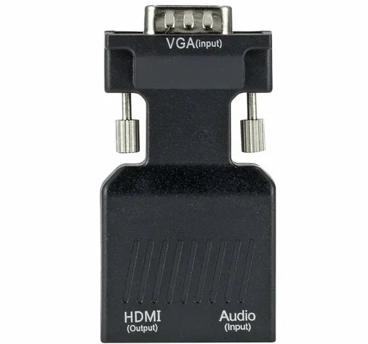 Convertitore da VGA maschio a HDMI femmina con supporto adattatore audio 1080P Uscita del...