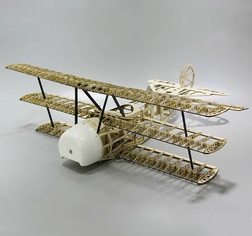 Fokker Dr.I 770mm Apertura alare balsa in legno Triplanoane Warbird RC KIT aereo