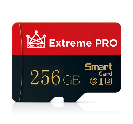 Extreme Pro Scheda di memoria TF/SD classe 10 ad alta velocità da 256 GB Flash Drive per i...