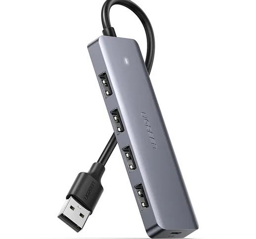 U-Green CM219 Hub USB 4 porte USB3.0 Porta di ricarica micro USB Espansione massiccia Hub...