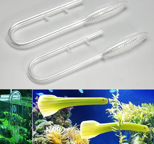 Acquario Serbatoio per pesci Lily Violet afflusso tubo 13 / 17mm tubo + set di ventose