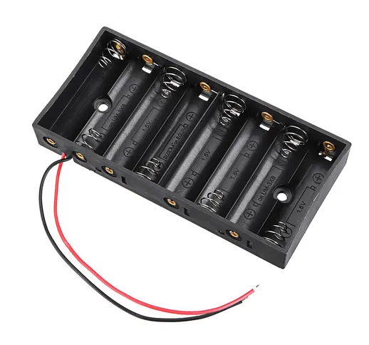 8 slot AA Batteria Scatola Batteria Supporto per 8xAA Batterie Custodia kit fai da te
