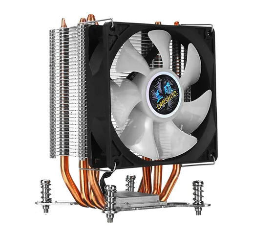 CPU Cooler Fan 4 Rame Heatpipesipes 90mm RGBA Urora Ventola di raffreddamento leggera per...