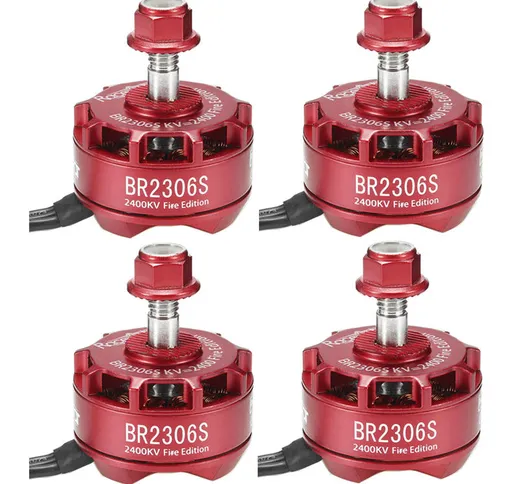 4X Racerstar 2306 BR2306S Edizione Fuoco 2400KV 2-4S Motore Brushless per 210 220 250 300...