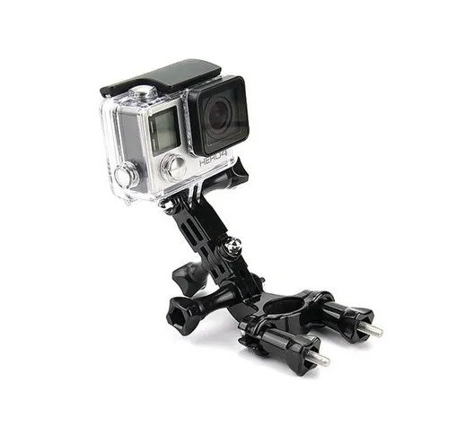 Supporto per bici da moto Supporto per manubrio Braccio di regolazione per Gopro Hero 3 4...