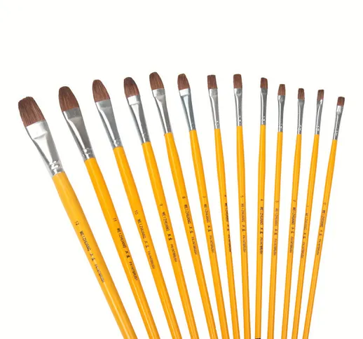 Vernice a guazzo palo giallo Pennello Set di pittura ad acquerello Art Spazzole Set di pen...