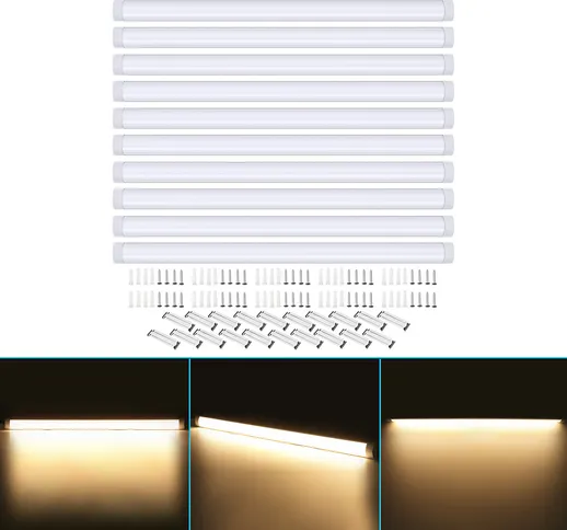 10Pcs 120cm LED Luce fluorescente del tubo lineare della stecca lampada LED Luci per monta...