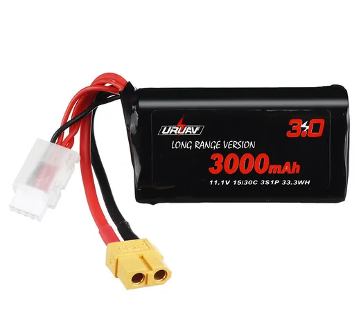 URUAV VTC6 18650 3S 11,1 V 3000 mAh 15 / 30C 3S1P LR Li-ion LionPack Batteria Spina XT60 p...