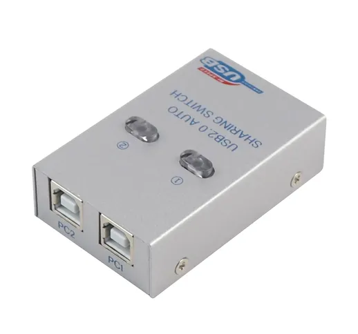 Veggieg USB2.0 Auto Sharing Switch Manuale Printer Sharer 2 in 1 Out Converter Print Shari...