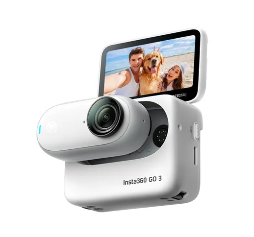 Insta360 GO 3 Tiny Mighty Action Cam 64GB Pollice fotografica Impermeabile 2.7K WiFi Flows...
