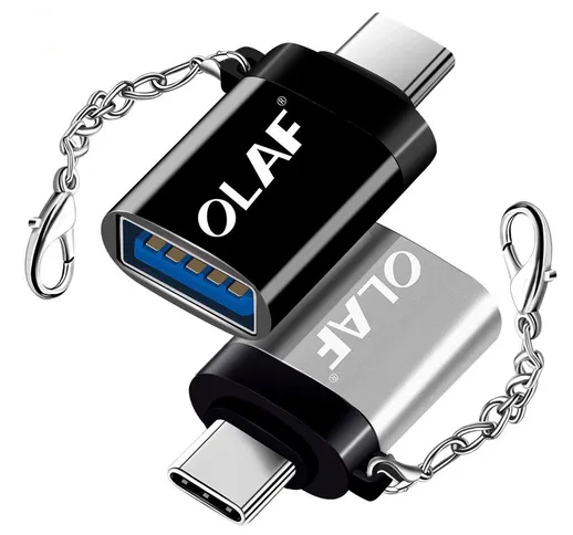 OLAF 3A Adattatore da USB Type-C a USB 3.0 OTG per Samsung Galaxy S21 Note S20 ultra Huawe...