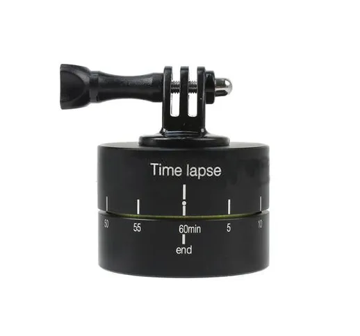 Gimbal Time Lapse Rotazione a 360 Gradi con Adattatore per FPV Telecamera Gopro DSLR Smart...