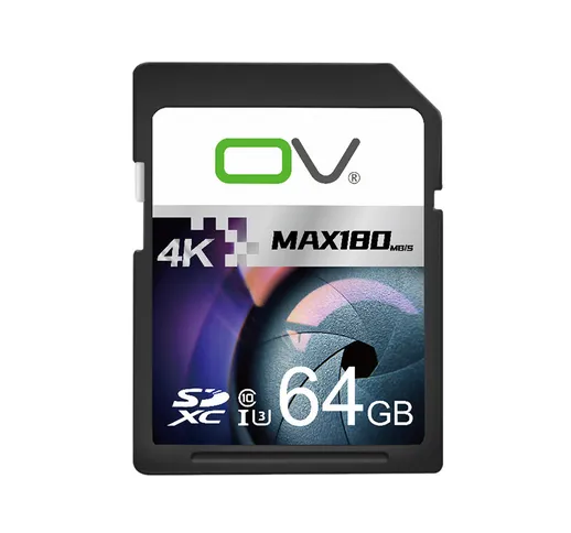 OV 180M-TCE 64GB Scheda di memoria Classe 10 ad alta velocità 180 MB / S 4K Full HD Scheda...